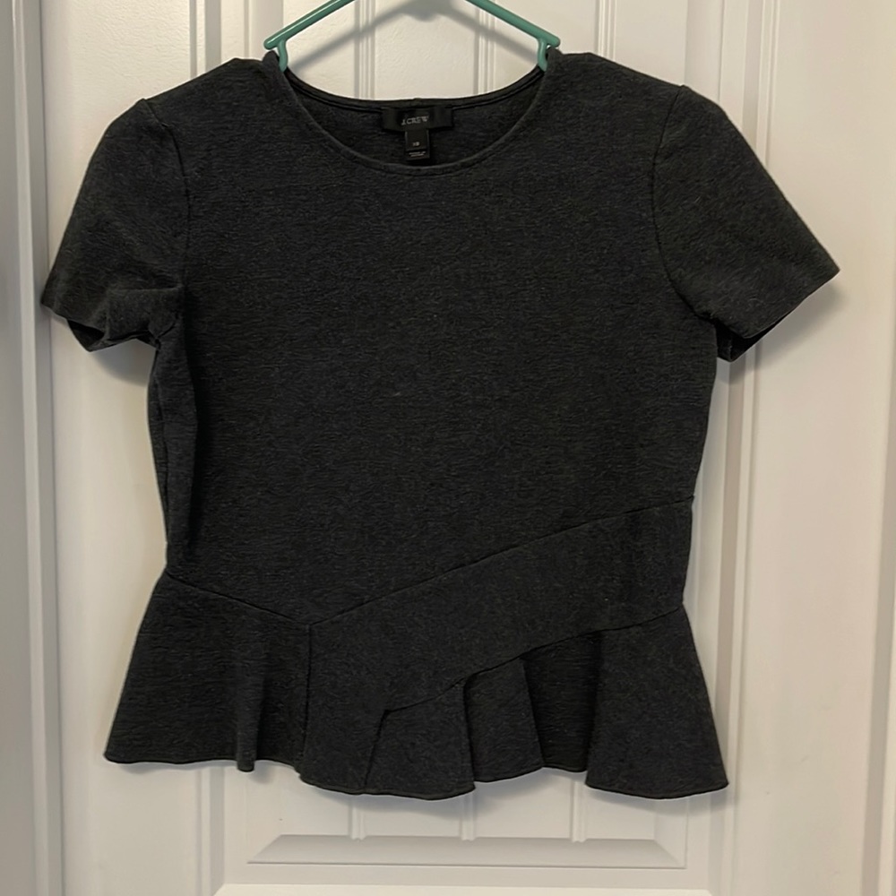 J Crew peplum top
